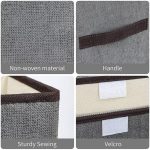 000_Large Foldable Fabric Closet Organizer Storage Bins with Handle-1